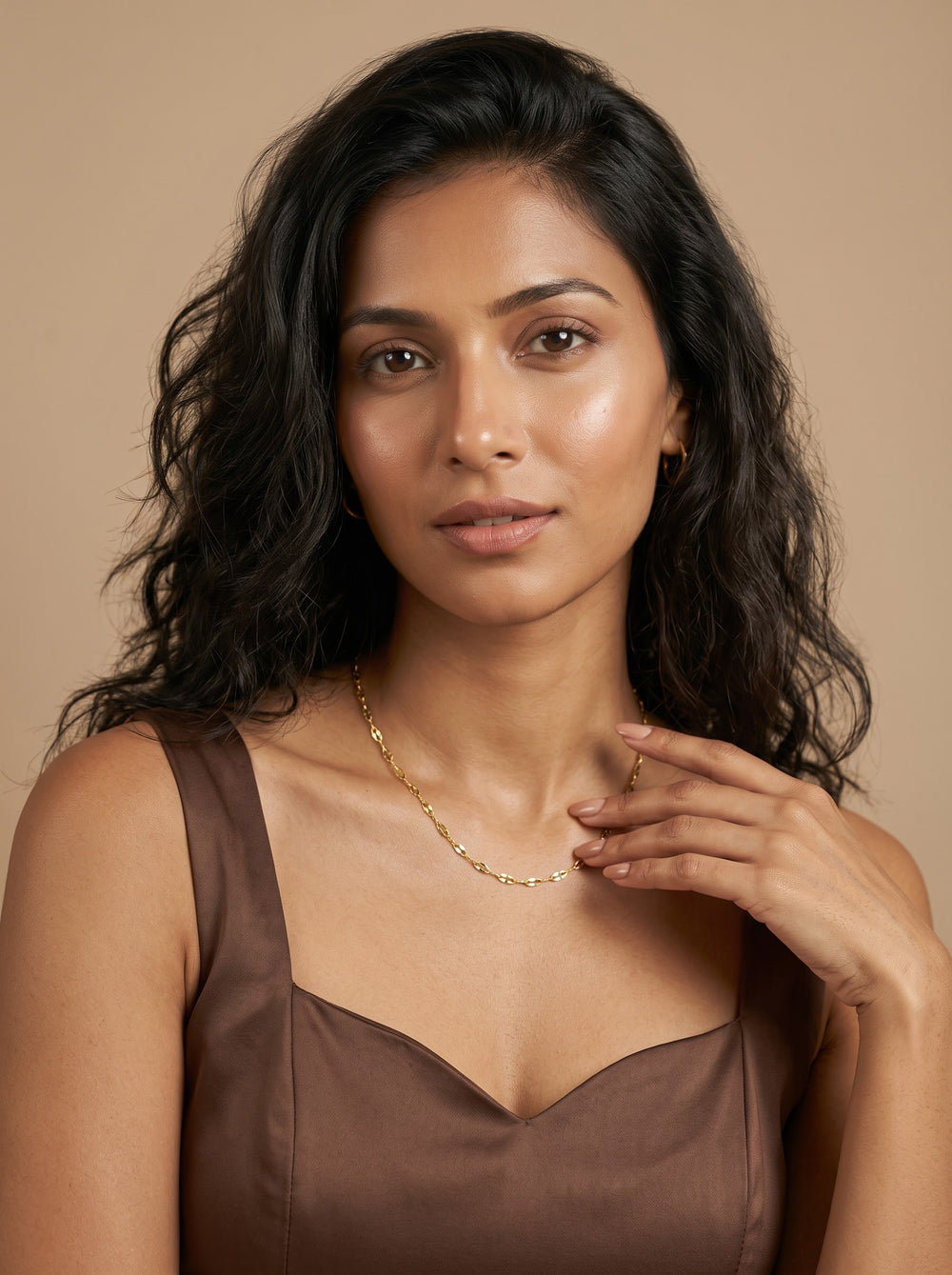 Dainty Gold Cable Chain Necklace – Minimalist