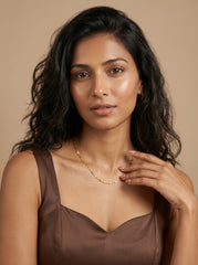 Dainty Gold Cable Chain Necklace – Minimalist