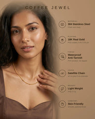 Fine Gold Box Chain Necklace – Minimalist Layering - Side Clip Bead