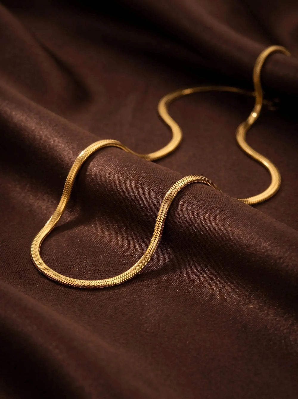 Fine Gold Box Chain Necklace – Minimalist Layering - 3mm Push Chain