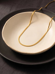 Fine Gold Box Chain Necklace – Minimalist Layering - 1.5mm Push Chain