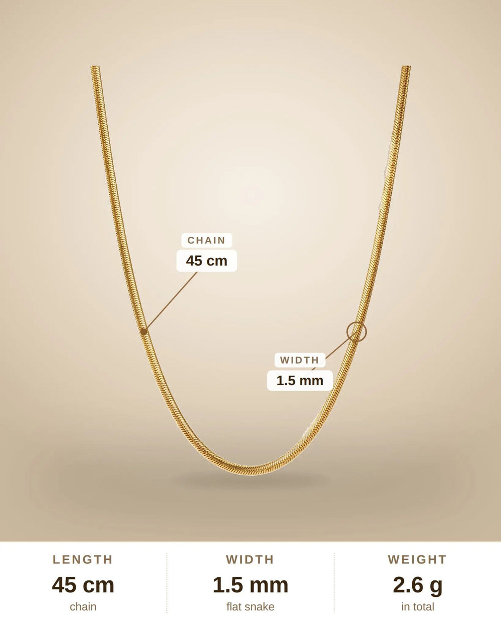 Fine Gold Box Chain Necklace – Minimalist Layering - 1.5mm Push Chain