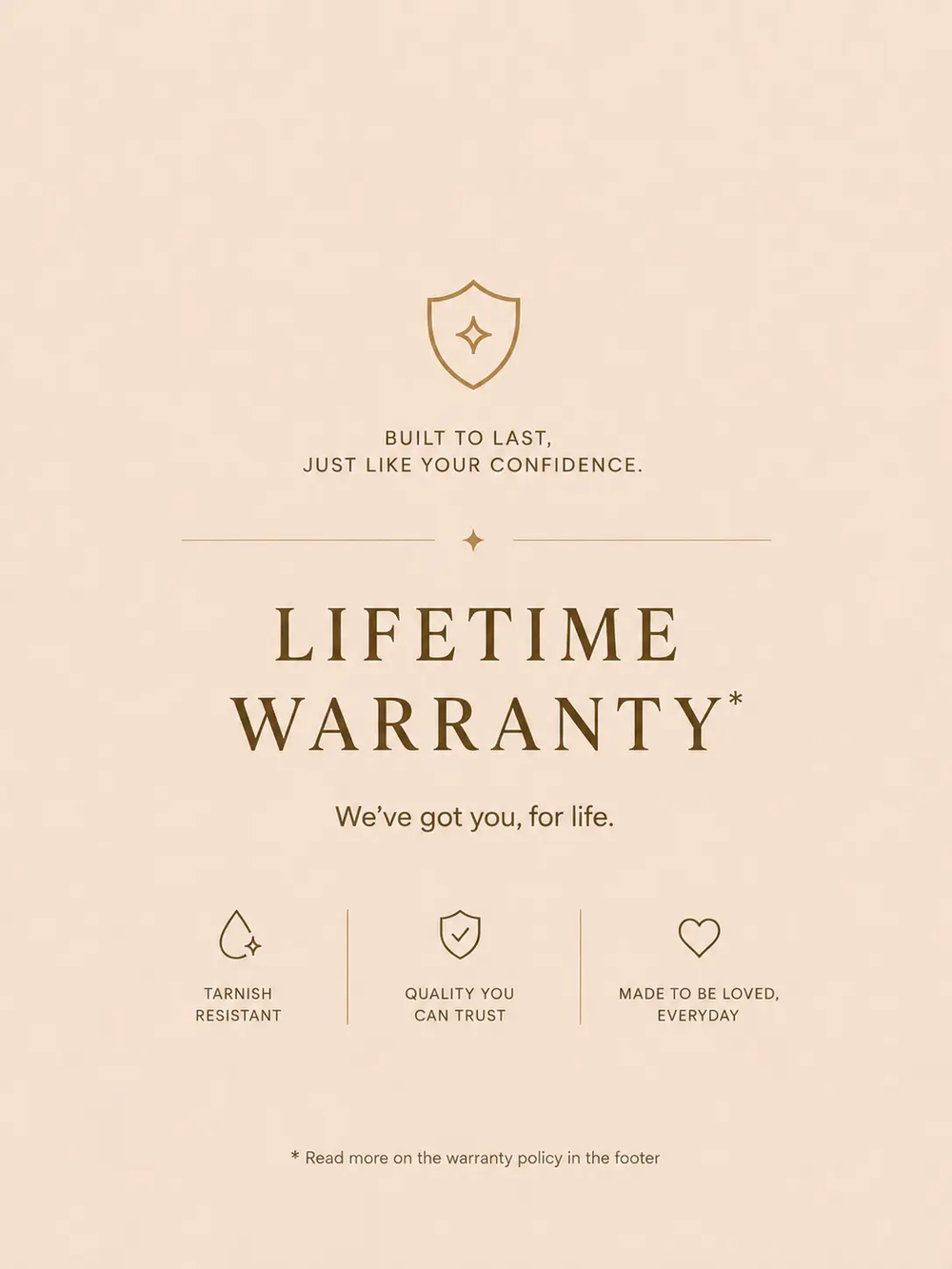 LIFETIME WARRANTY