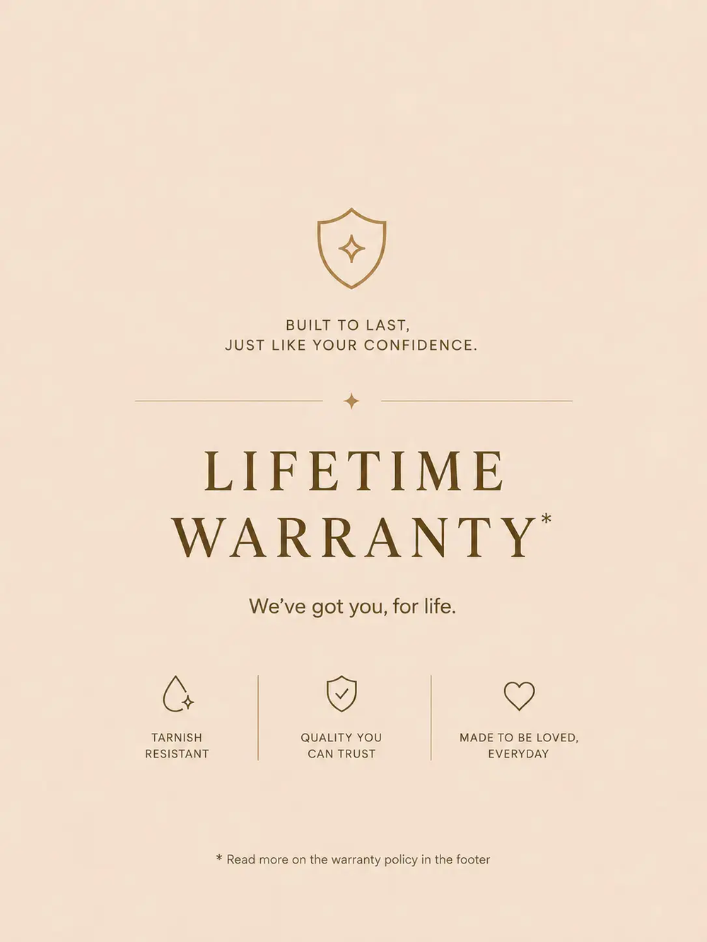 LIFETIME WARRANTY