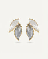 Gold-Tone Alloy Floral Bow Knot Drop Earrings