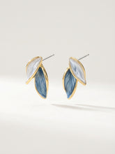 S925 Silver Leaf & Butterfly Knot Earrings Women