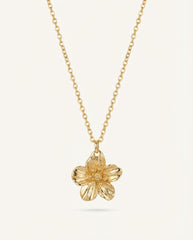 Gold Floral Pendant Necklace – Everyday Light Luxury