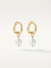 Silver Leaf & Pearl Earrings – S925 Sterling Butterfly Knot