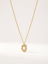 Gold-Tone Shell Stone Pendant Necklace – Everyday Confidence