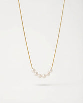 18K Gold Stainless Steel Pearl Pendant Necklace
