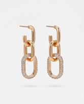 18k White Gold Plated Copper Alloy Drop Earrings