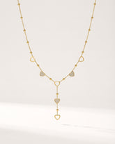Gold Heart Pendant Necklace – Stainless Steel, One Size