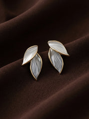 Gold-Tone Alloy Floral Bow Knot Drop Earrings