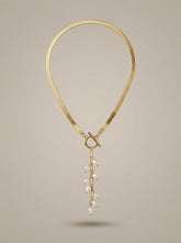 Gold Plated Stainless Steel Toggle Snake Chain Pendant