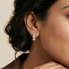 Gold 18K PVD Stainless Steel Geometric Hoop Earrings