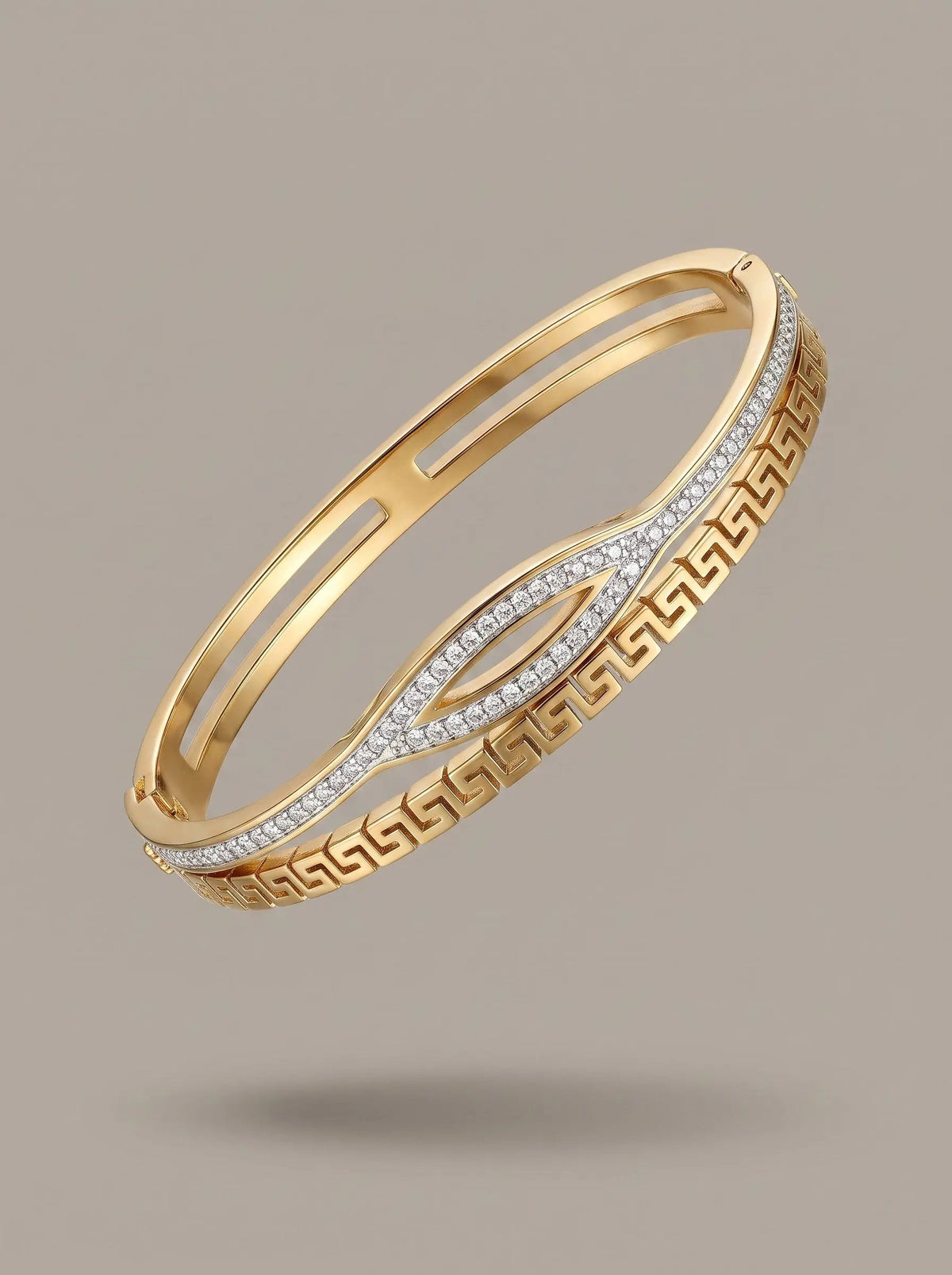 Irregular Diamond-Embellished