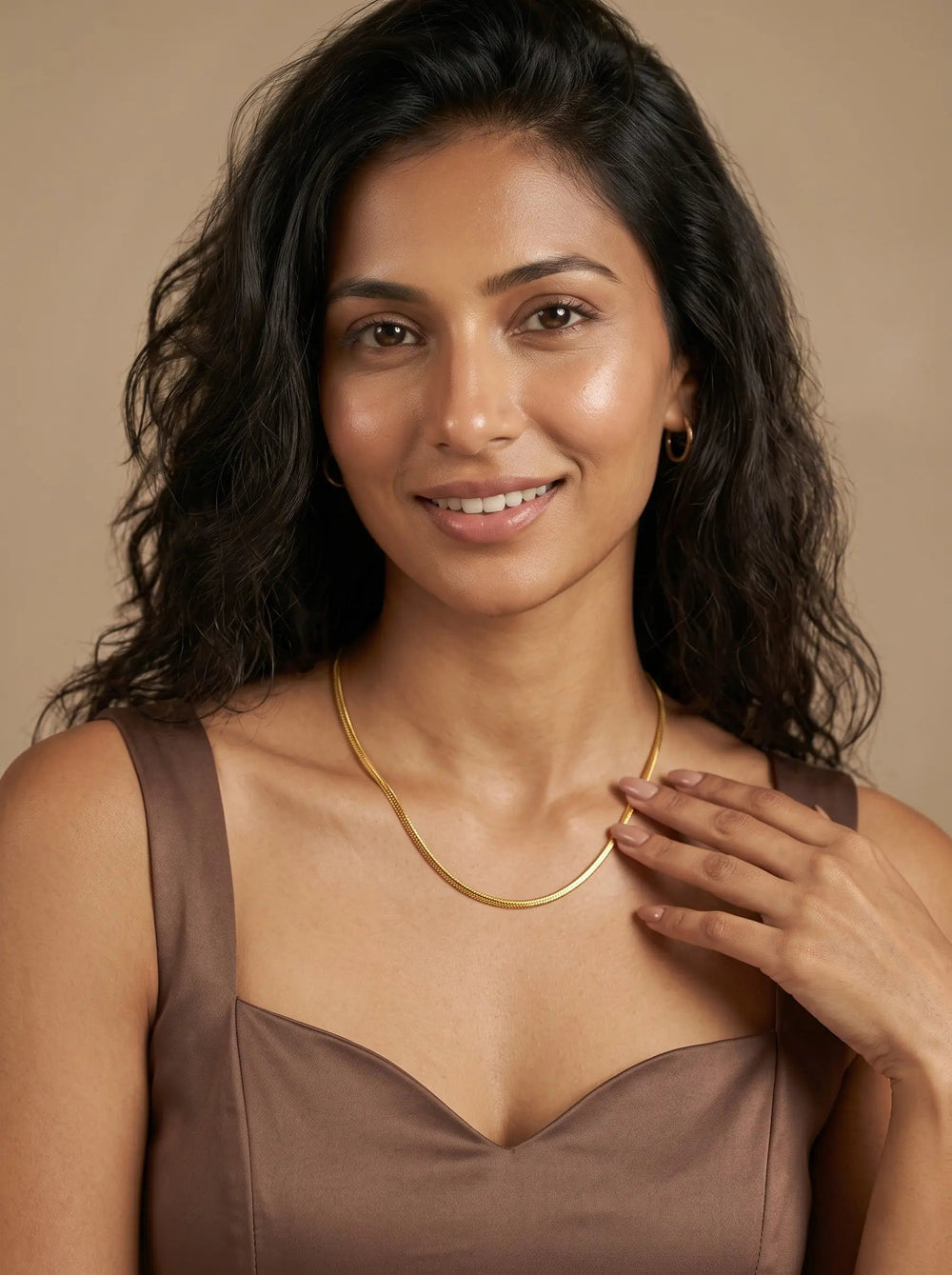 Fine Gold Box Chain Necklace – Minimalist Layering - 1.5mm Push Chain