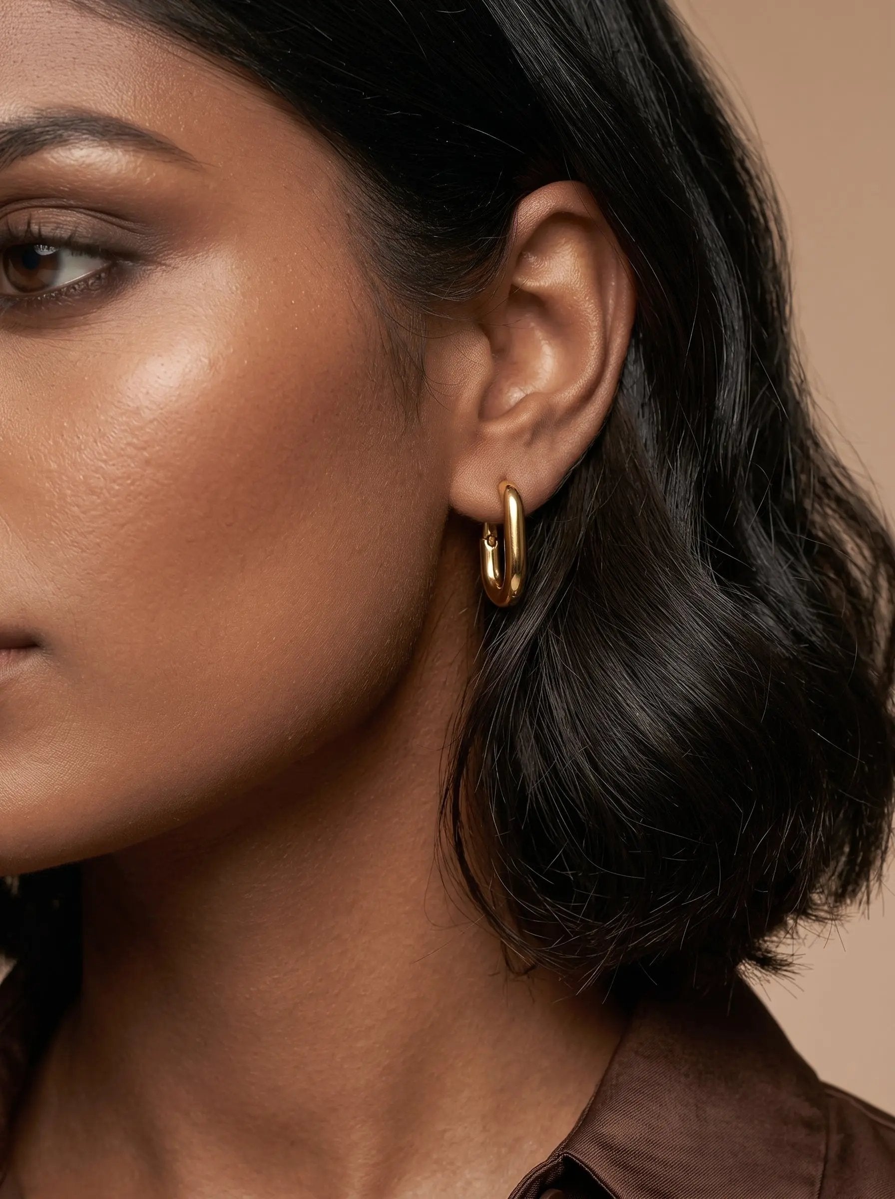 U-Shaped Earrings - PVD Stainless Steel