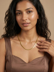 Fine Gold Box Chain Necklace – Minimalist Layering - 3mm Push Chain