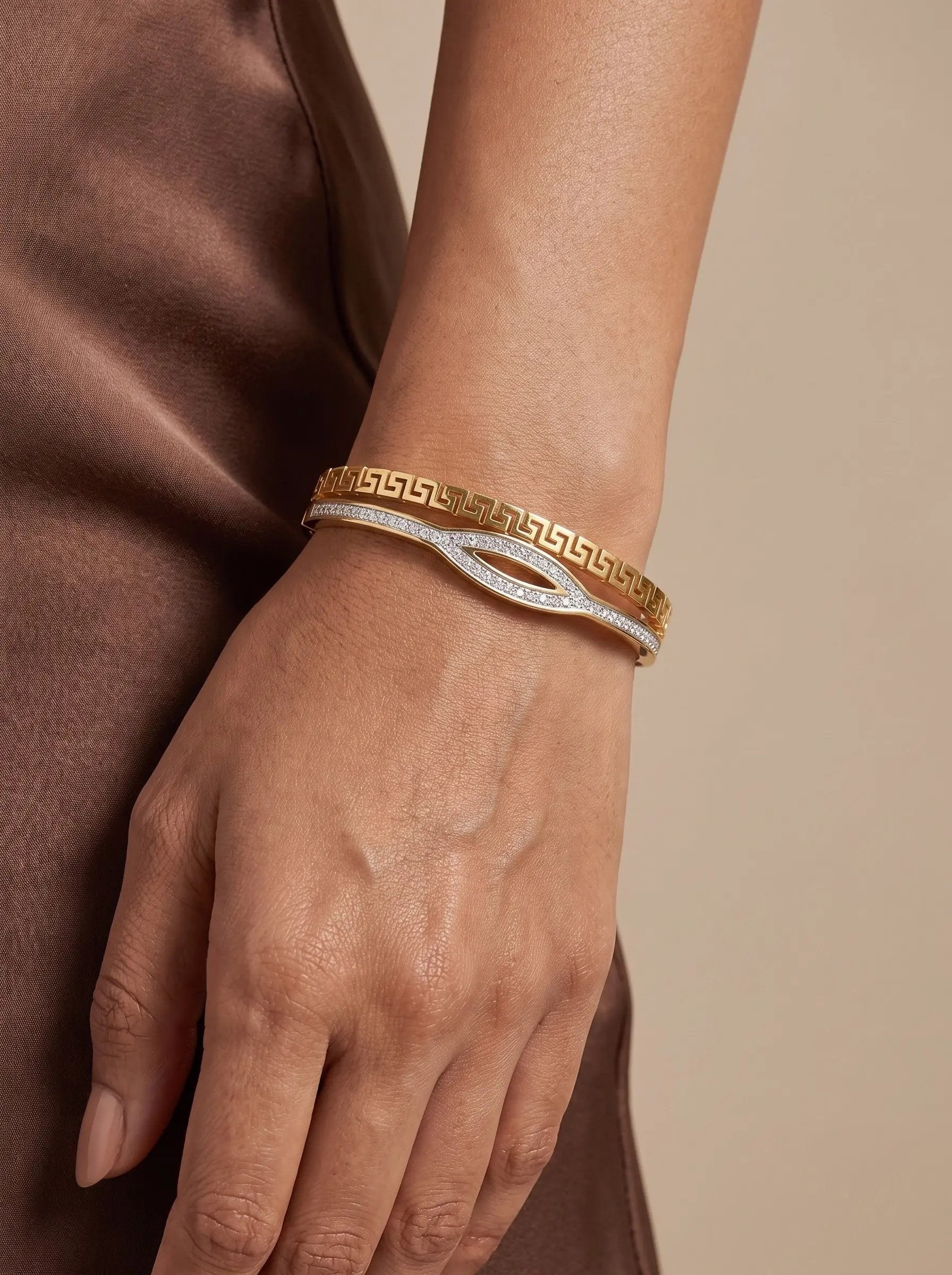 Irregular Diamond-Embellished