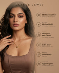Gold Flower Pendant Necklace – Dainty Floral Charm