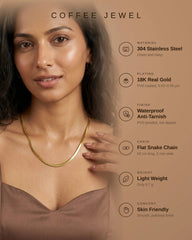 Fine Gold Box Chain Necklace – Minimalist Layering - 3mm Push Chain