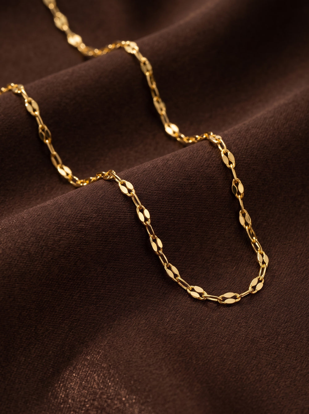Dainty Gold Cable Chain Necklace – Minimalist