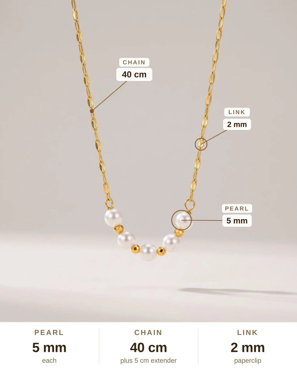 Gold Infinity Pendant Necklace – Figure-8 Symbol - Smile Pearl Gold