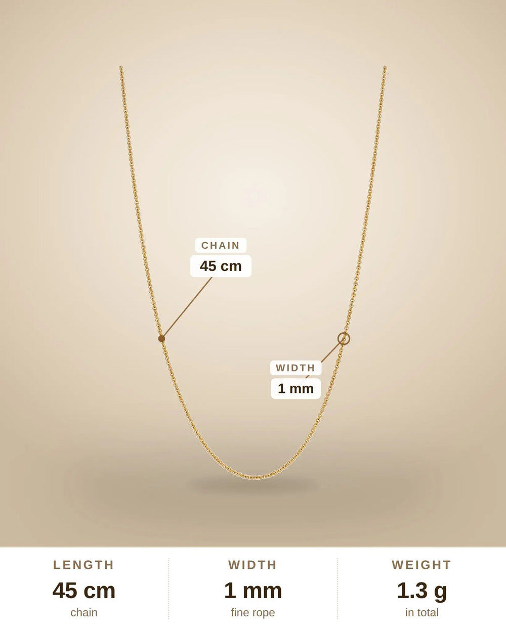 Fine Gold Box Chain Necklace – Minimalist Layering - 1mm Thin S Chain