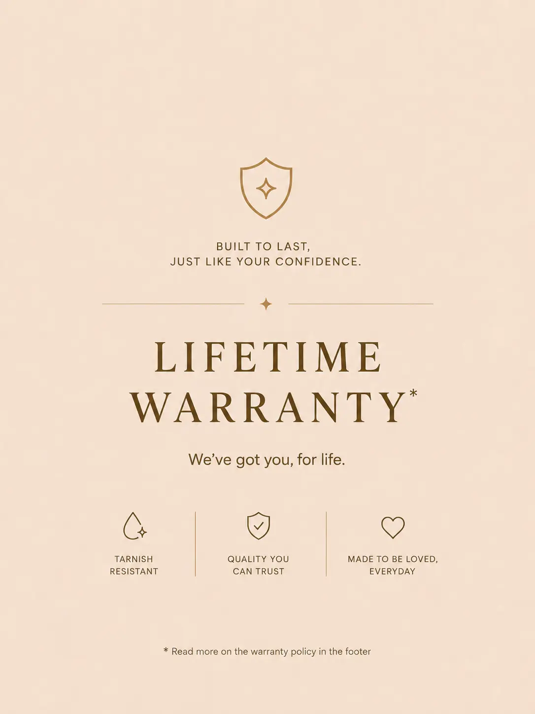 LIFETIME WARRANTY
