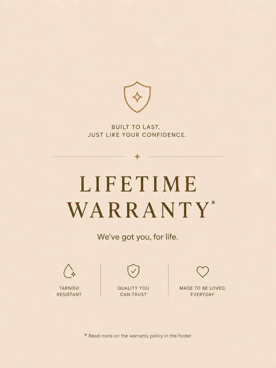 LIFETIME WARRANTY