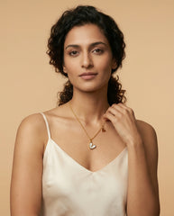 Gold Plated Titanium Steel Large & Small Heart Necklace