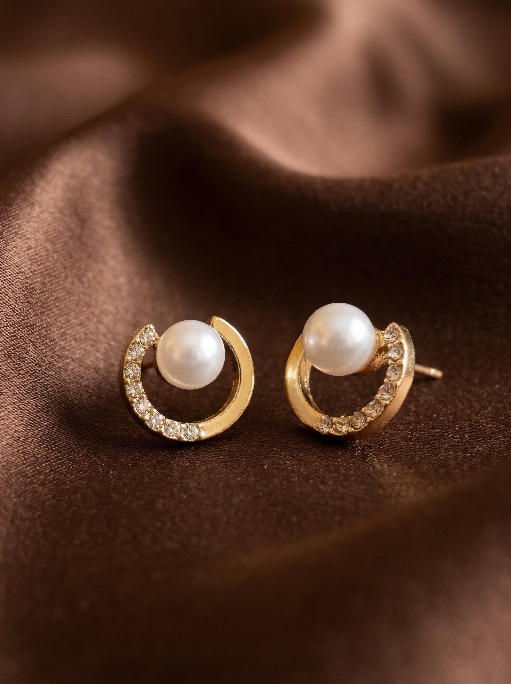 S925 Silver Needle Pearl Butterfly Knot Earrings