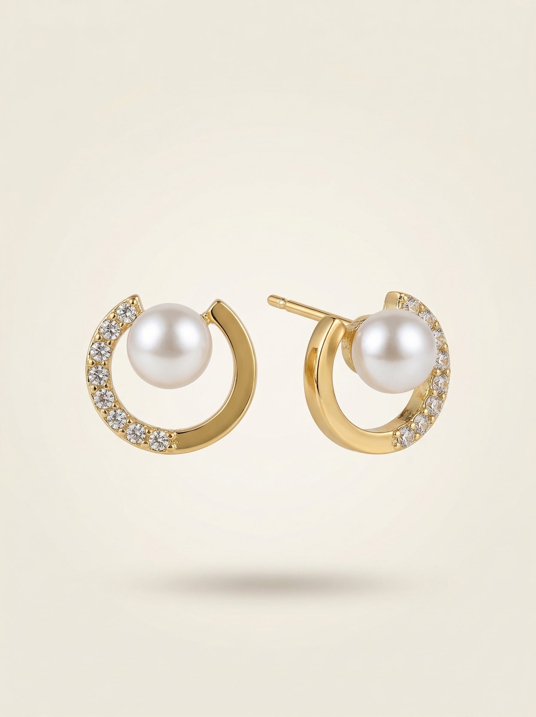 S925 Silver Needle Pearl Butterfly Knot Earrings