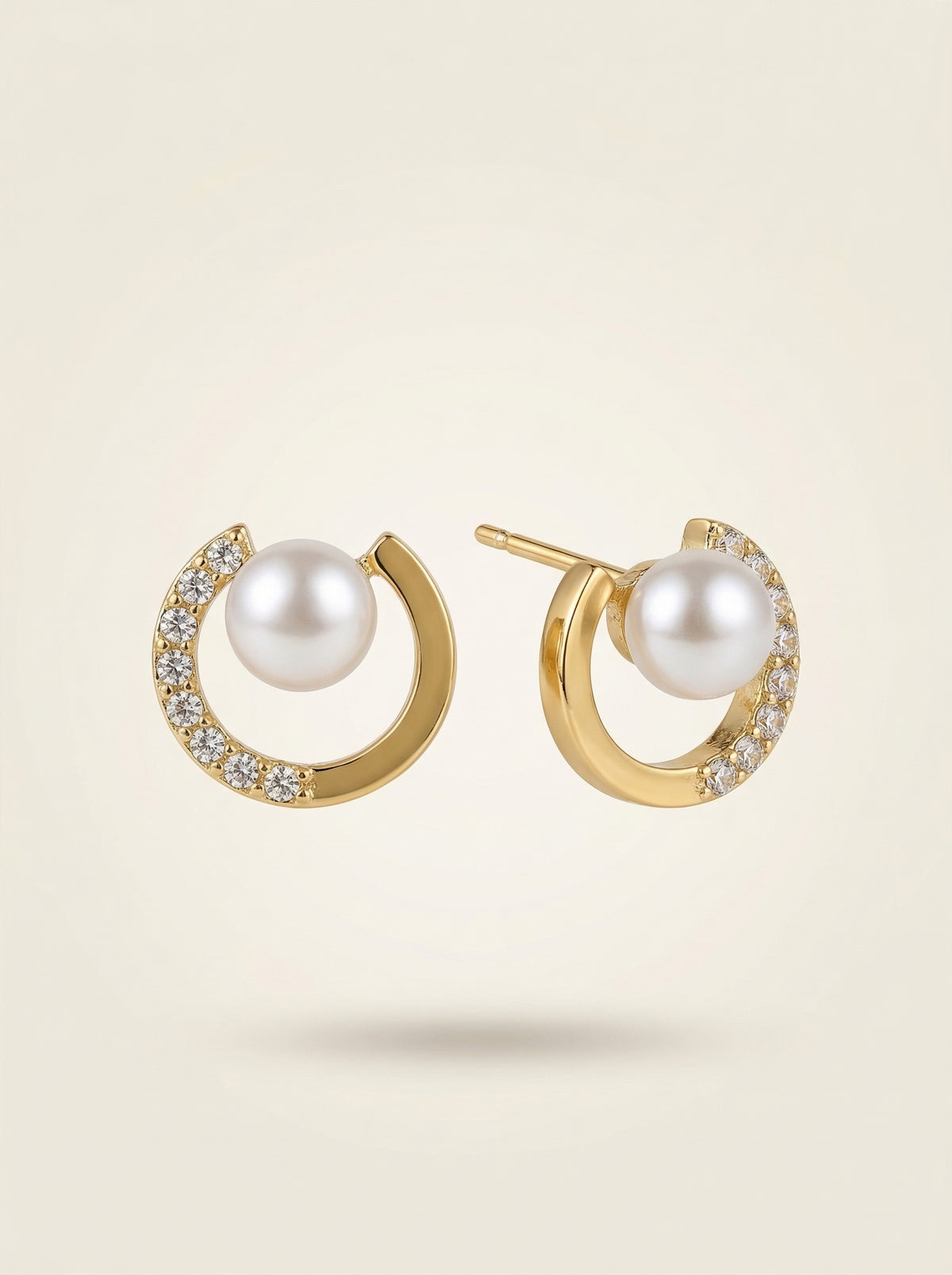 S925 Silver Needle Pearl Butterfly Knot Earrings